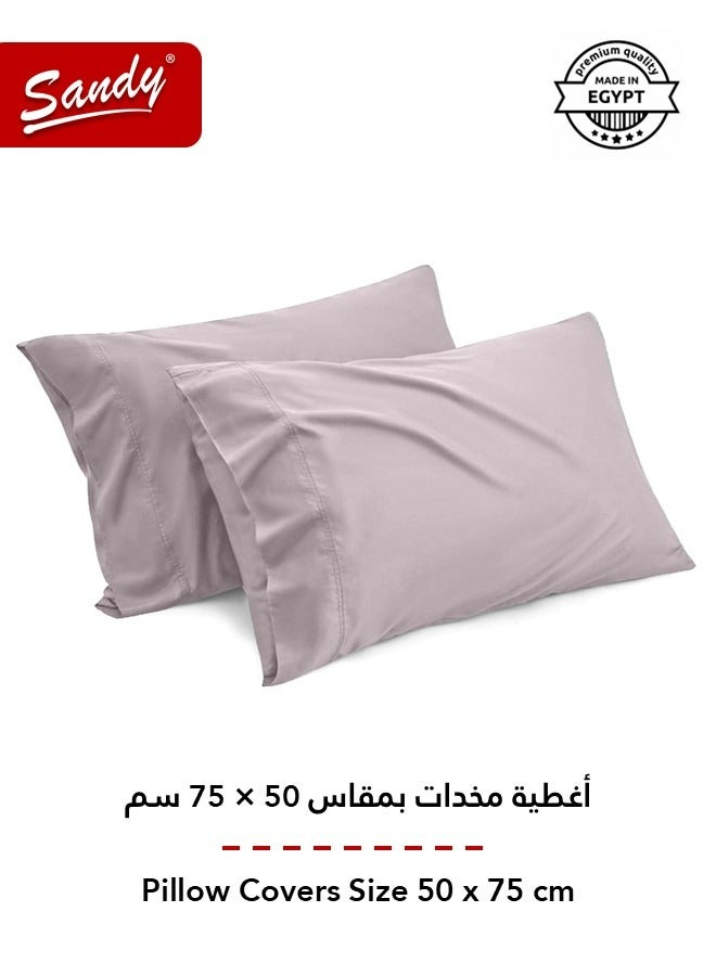 ساندي طقم شرشف سرير ساندي فاخر بجودة الفنادق مع أغطية وسادة، طقم من 3 قطع، شديد النعومة وجيد التهوية وبارد, مقاس دبل مفرد ونص 243 × 205 سم, رصاصي - Image 4