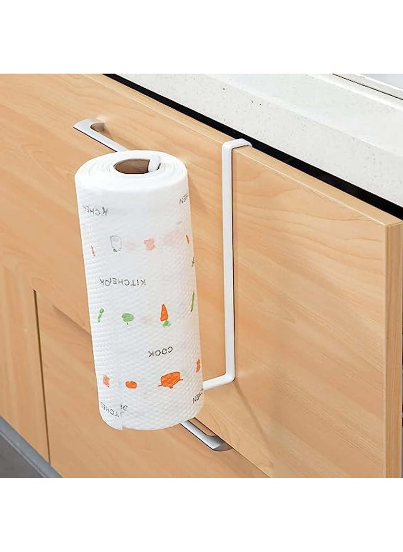 MODERN HOME 2 Pack of PaPer Towel Holder Towel Rack Towel Bar Hooks for Kitchen, Dispenser Under Cabinet Paper Roll Holders for Kitchen Bathroom Hanging Paper Towel Rack Paper Towels Rolls  - Image 3