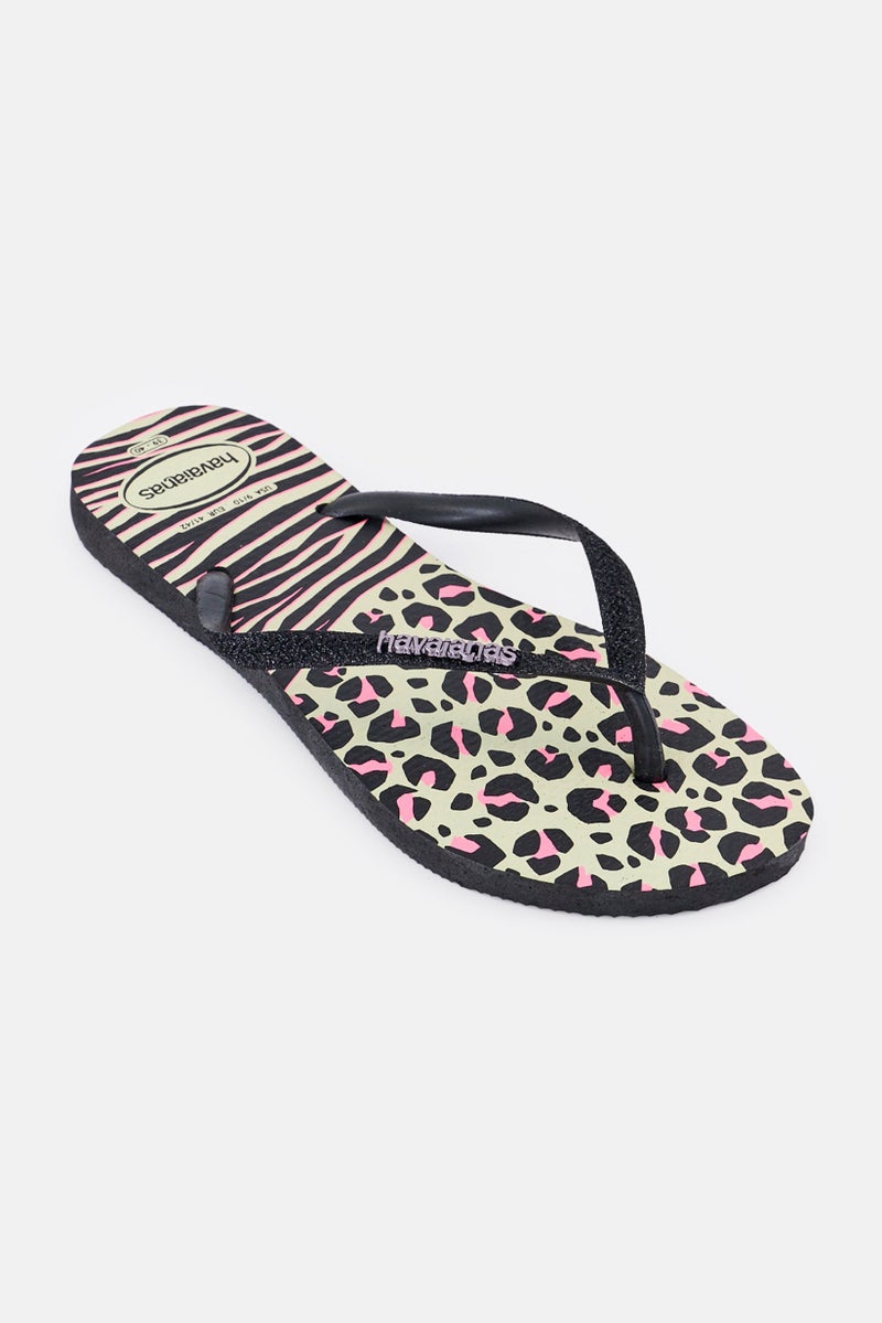 Havaianas Women SL Anim Mix FC Slip On Slippers, Multicolor - Image 1