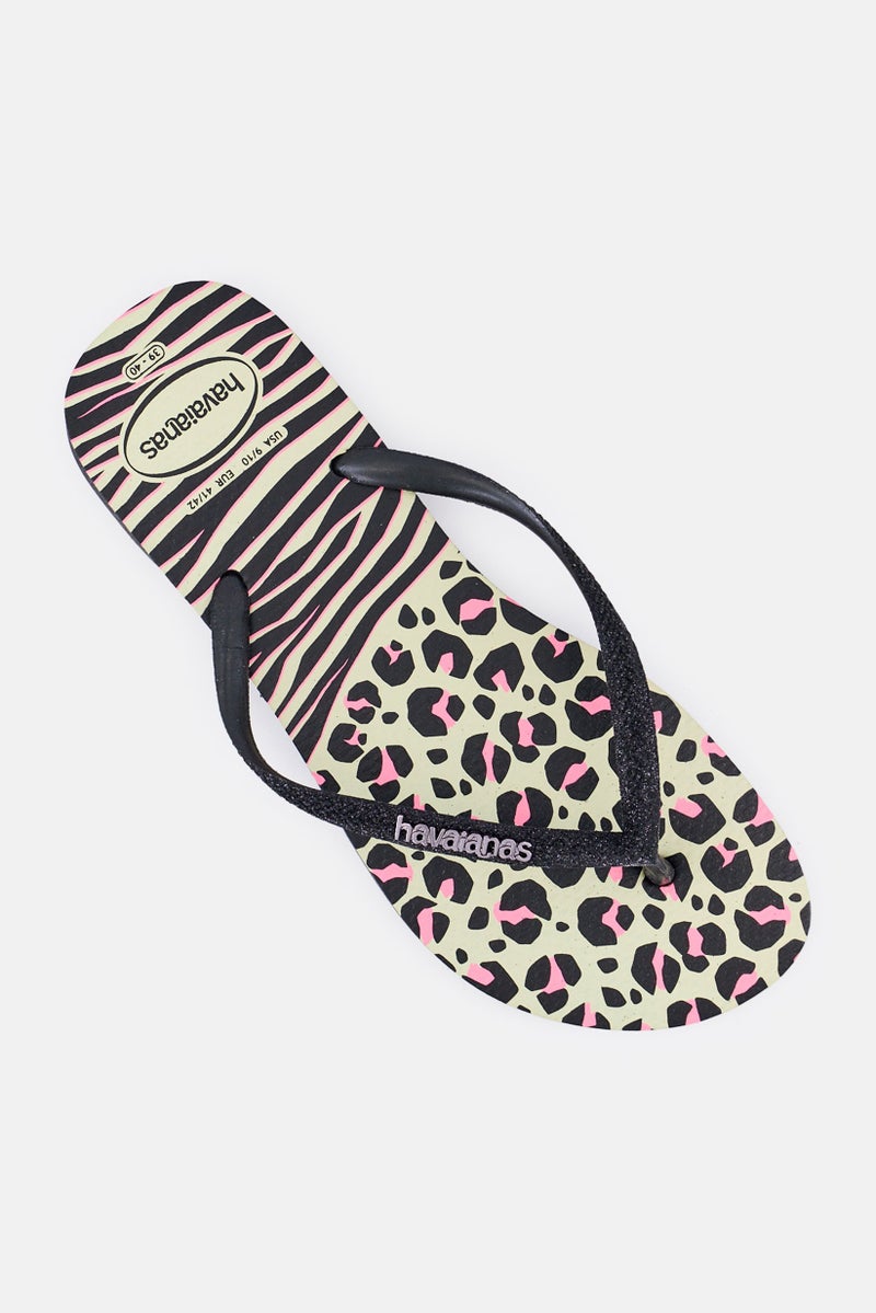 Havaianas Women SL Anim Mix FC Slip On Slippers, Multicolor - Image 3