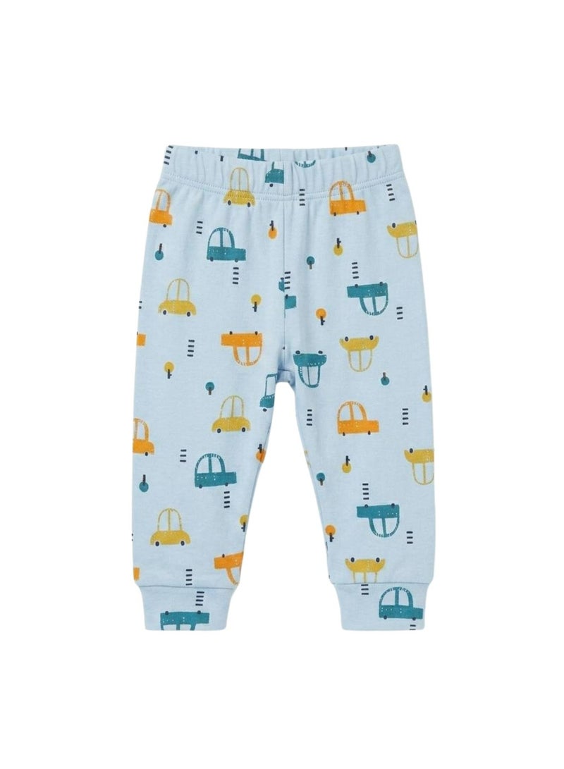 بلوتو باك يحتوي علي 4 قطع بنطلون قطن مطبوع الوان بيبي اولاد - Image 4