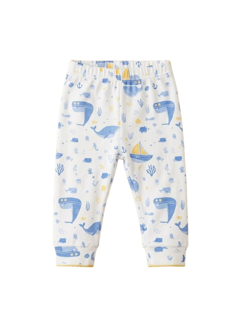 بلوتو باك يحتوي علي 4 قطع بنطلون قطن مطبوع الوان بيبي اولاد - Image 5