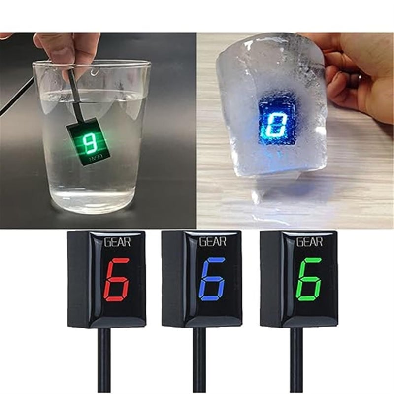 Wivplex Motorcycle Gear Indicator with Green Bracket - Image 5