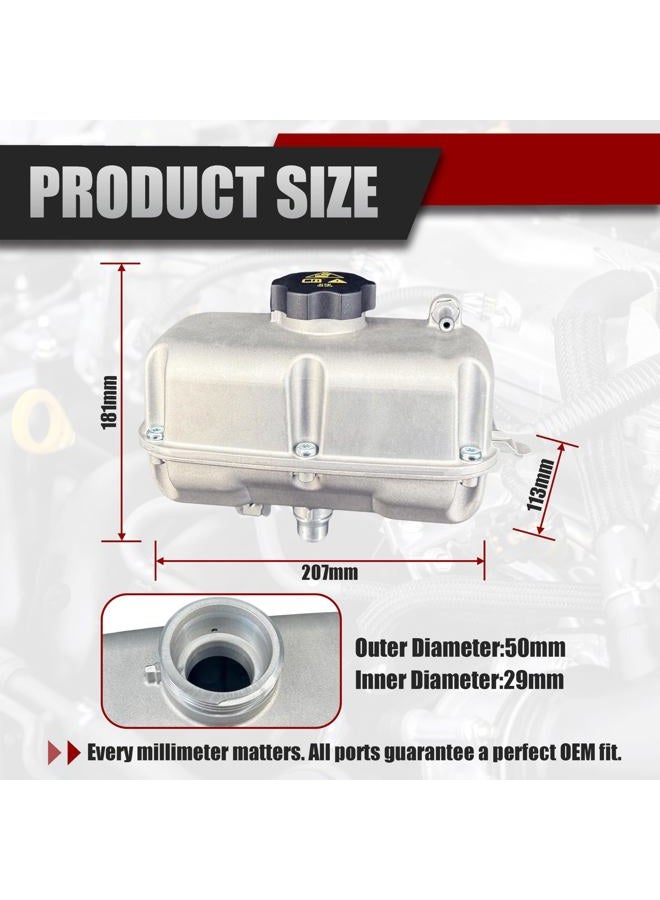 LSHDLAM Radiator Upgraded Aluminum Coolant Reservoir & Expansion Tank for 2018-2024 Jeep Wrangler - Direct Replacement for 68364312AC, 68364312AA, 68364312AB - Fits JL Models - Image 2