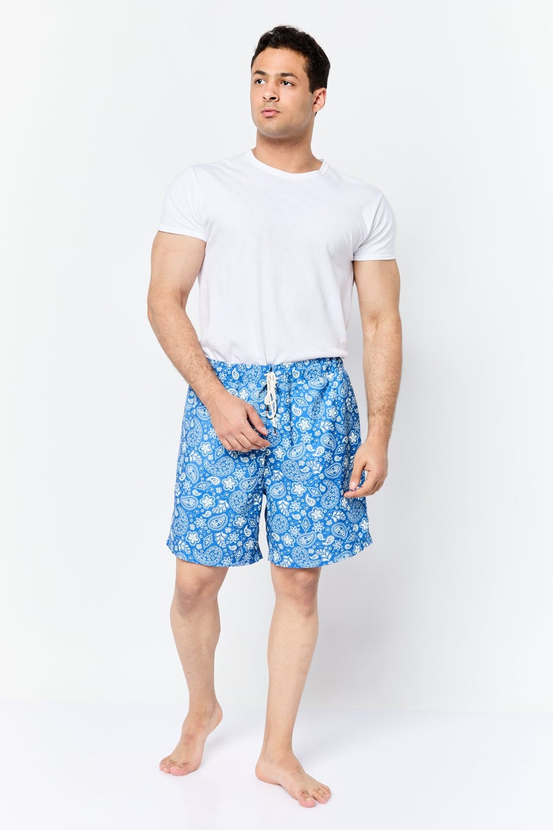 DOCKERS Men 7 Inseam Allover Print Board Shorts, Multicolor - Image 4