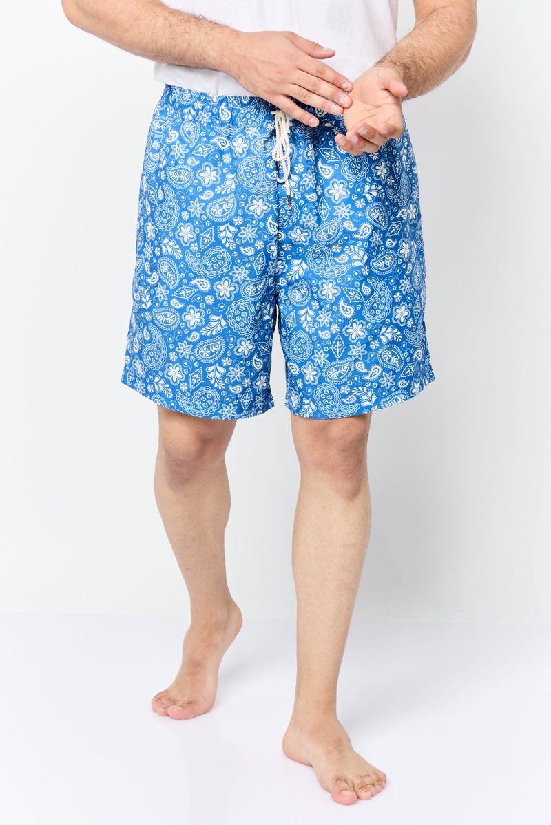 DOCKERS Men 7 Inseam Allover Print Board Shorts, Multicolor - Image 1