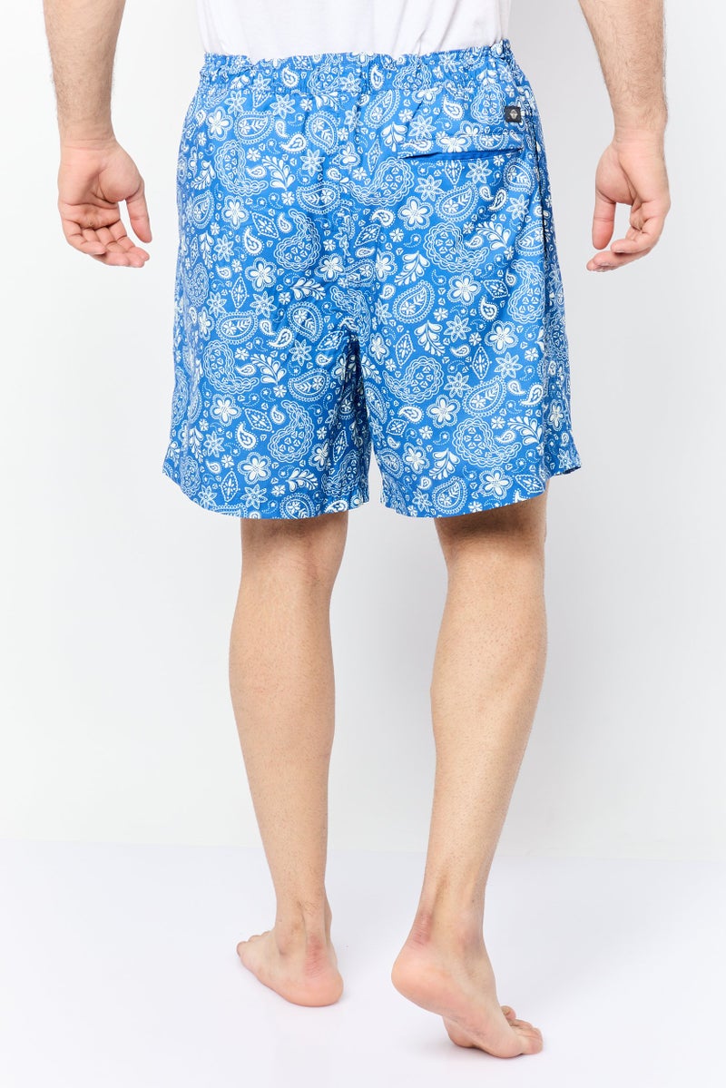 DOCKERS Men 7 Inseam Allover Print Board Shorts, Multicolor - Image 2