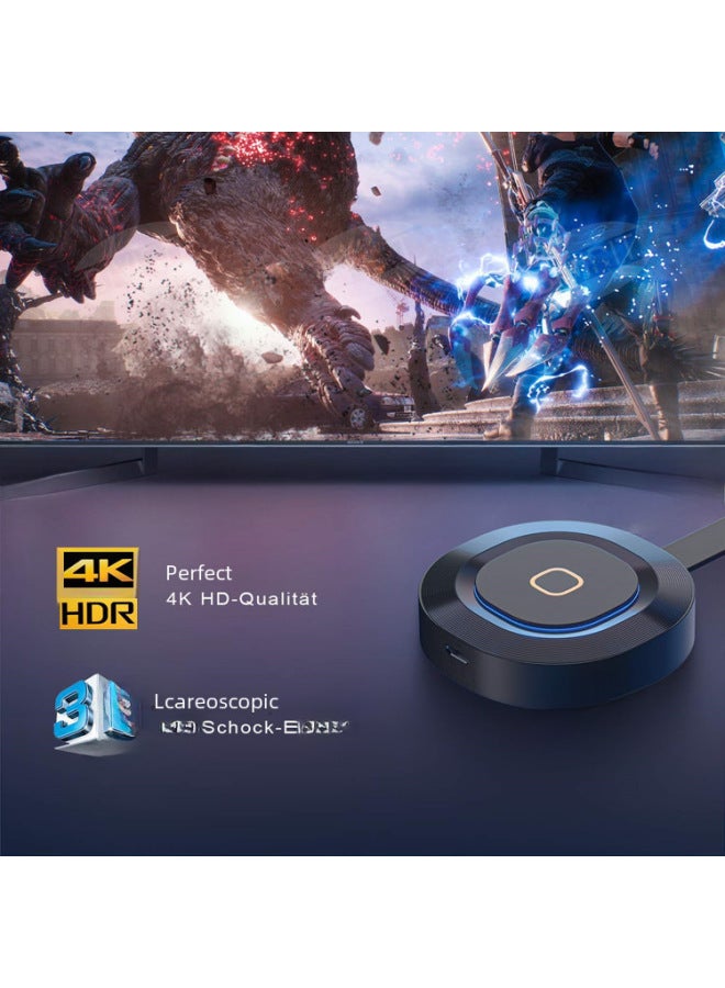 جهاز شاشة لاسلكي 5G HDMI دفع الكنز اتصال واي فاي مزدوج التردد جهاز عرض تلفزيون مسح رمز بنقرة واحدة - Image 3