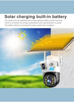 DOCKCASE 4.0MP Dual-Lens 4G Sim Card Outdoor Security Solar Camera  - Image 4