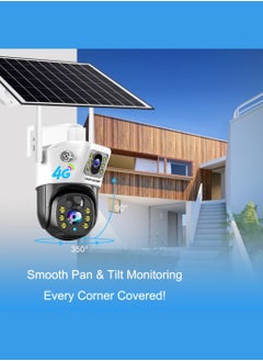 DOCKCASE 4.0MP Dual-Lens 4G Sim Card Outdoor Security Solar Camera  - Image 3