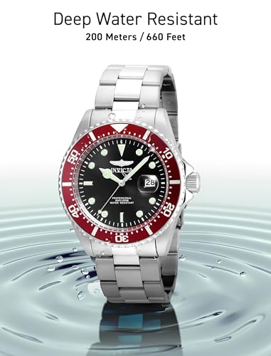 Invicta ساعة إنفيكتا للرجال 22020 برو دايفر بعرض تناظري كوارتز فضية - Image 5