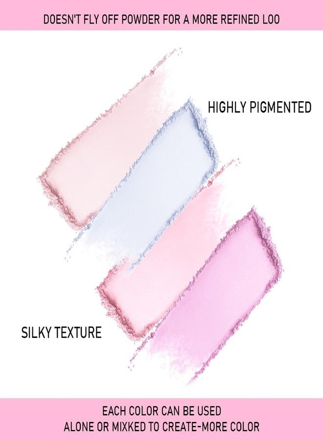 HHLTOH Face Blushes Quads, Matte Blush Makeup Palette, Light Pink Lavender Dark Pink and Mauve Cream Blushes Palette, Makeup for Older Women, Natural Pigmented Paleta de rubor 4 colores - Image 3