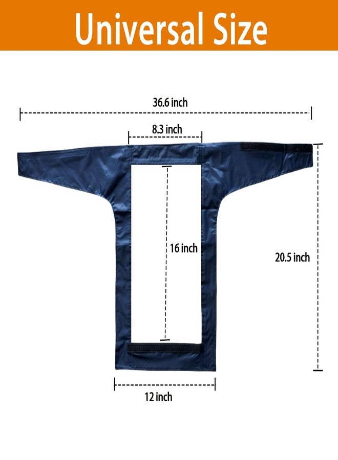 Fonakei Mobility Scooter Control Panel Cover 12"(W) Protective Tiller Panel Waterproof Rain Cover Mobility Scooter Accessories Universal Navy Blue - Image 3