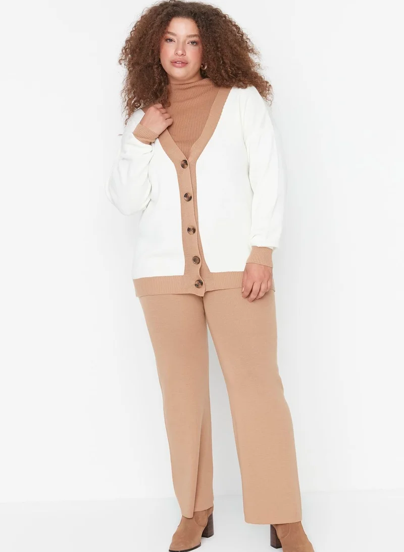 Trendyol Curve Button Detail Cardigan & Pants Set