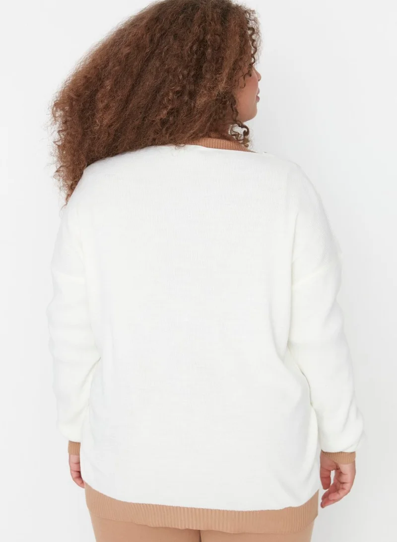 Trendyol Curve Button Detail Cardigan & Pants Set