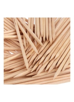 NIBEMINENT 100-Piece Nail Cuticle Pusher Beige  - Image 5