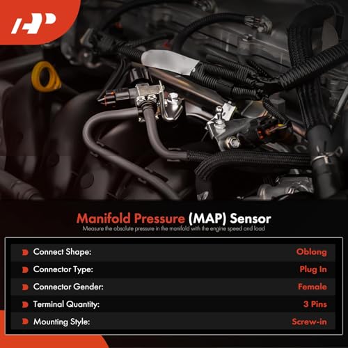 A-Premium Manifold Absolute Pressure Sensor Compatible with Dodge Ram 2500 Ram 3500 1999-2002 L6 5.9L - Image 2