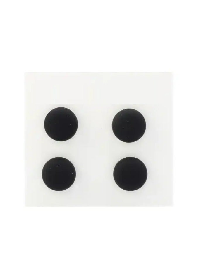 Sky Shine 4Pcs Magnetic Hijab Pins – No-Hole Round Scarf Clips | Strong Magnet Brooch Pins for Women’s Scarves, Shawls & Clothing | Hijab Accessories (Black Color)