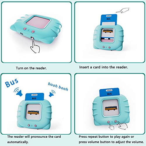 Lapare Audible Learning Toy with Music for Toddler Age 1 2 3 4 5 520 Sight Words Flash Cards Kindergarten Toy for Boys to Learn Alphabet Number Color Shapes and More - Image 5