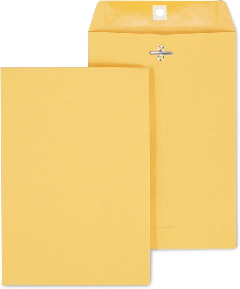 Staples Clasp Close Envelopes, 6.5 x 9.5 Inch, Gummed Flaps, Great for Filing, Storing, Mailing Documents, 100-Pack, Brown - Image 4