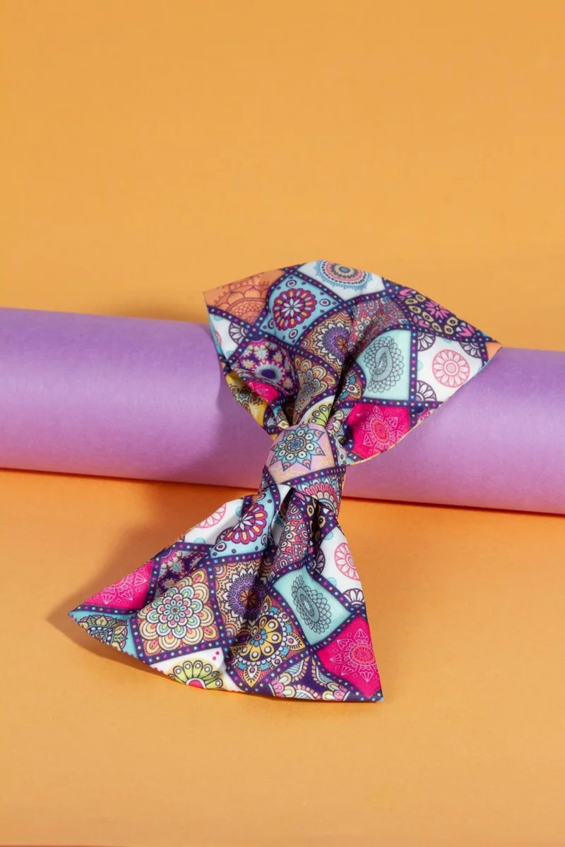 باهلس Women's Patterned Automatic Bow Buckle