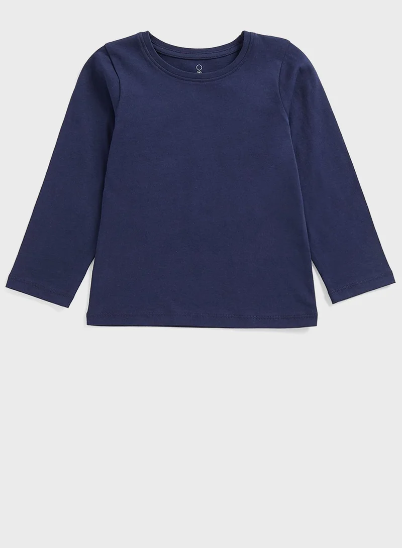 mothercare Navy Long-Sleeved T-Shirt