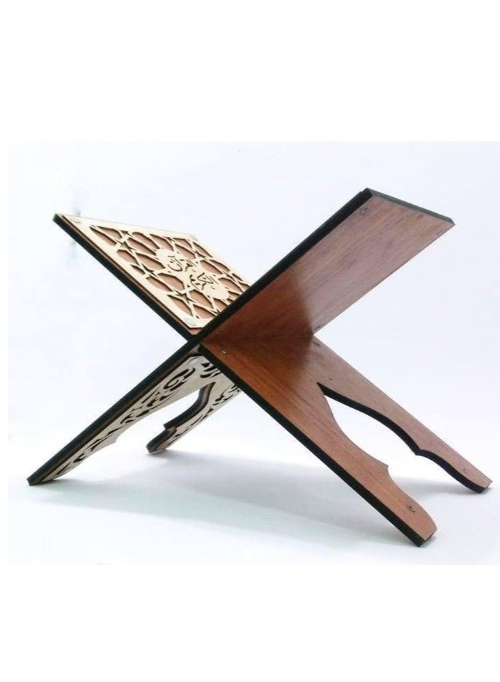 Wooden Decorated Quran Stand 40 x 20 CM  - Image 2