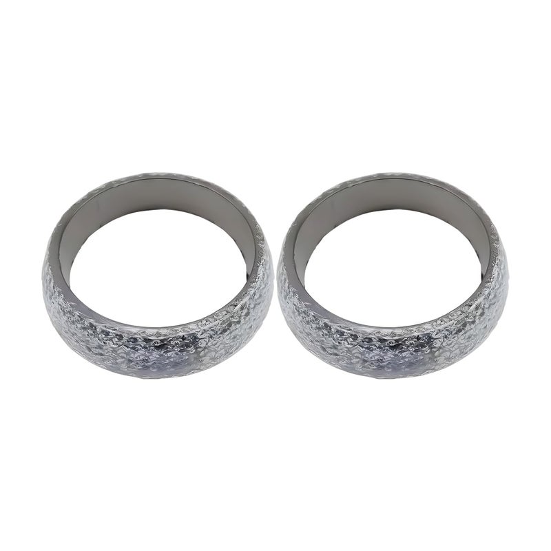 Bittwee 2PCS 65mm Car Exhaust Manifold Gasket Automotive Replacement Exhaust Flange Gasket Seal Muffler Ring Graphite Construction Exhaust Donut Muffler Gasket Universal for SUV Truck RV