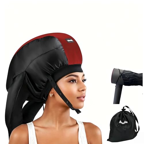 liuweihui Hooded Hair Dryer， Ideal Hair Diffuser for Curly Hair， Your Ultimate Solution - Spacious Capacity Blow Dryer Cap for Rapid Styling of Curls - Image 1