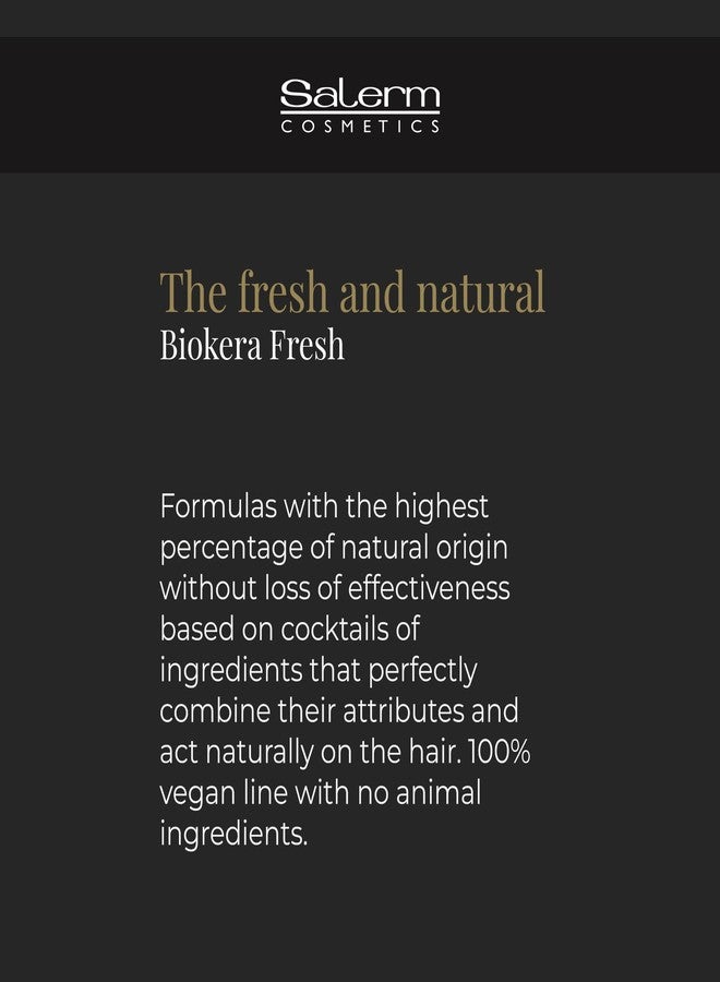 SALERM - Repair Shampoo Yellow Shot - Biokera Fresh - 300 ml - Repairs and Protects - For Shiny, Frizz-Free Hair - Sulfate-Free and Paraben-Free Shampoo - Image 5