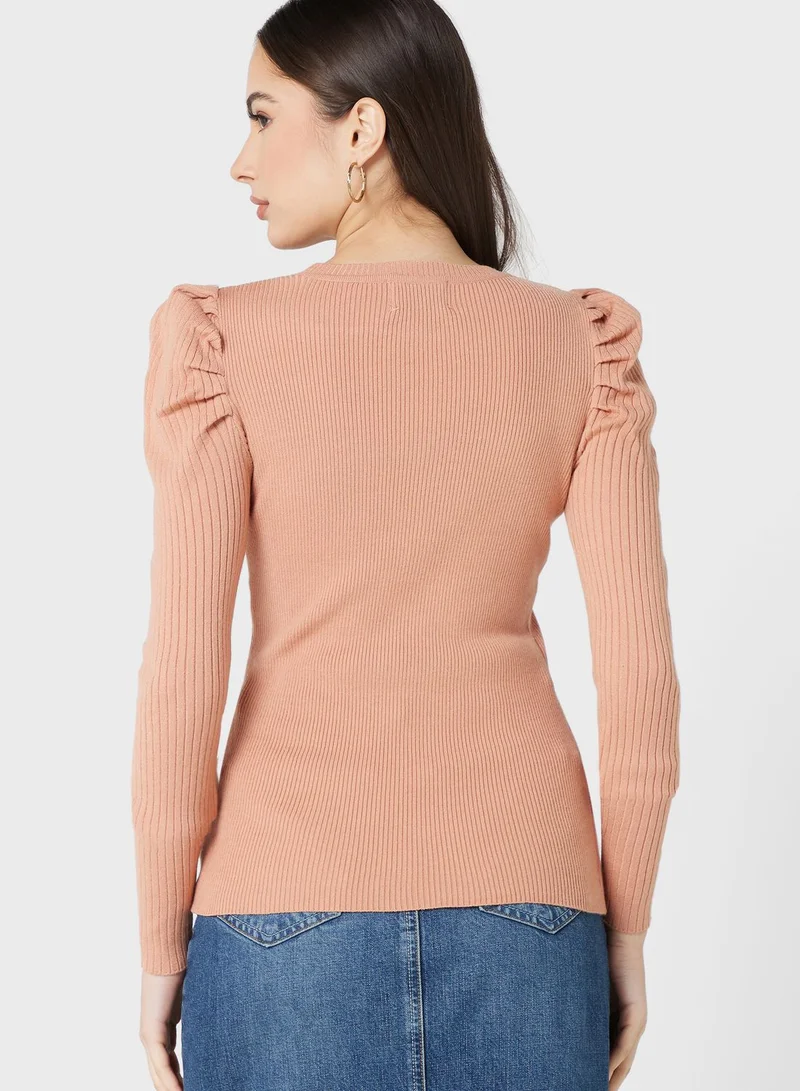 ELLA Puff Sleeve Sweater