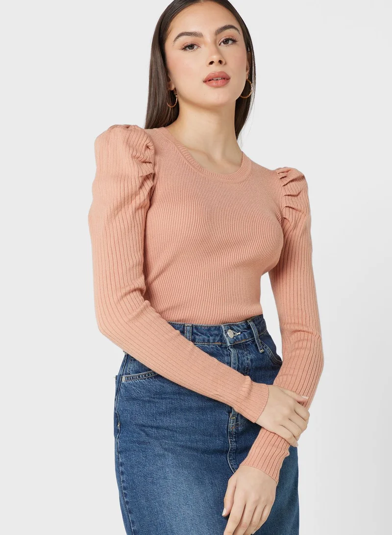 ELLA Puff Sleeve Sweater