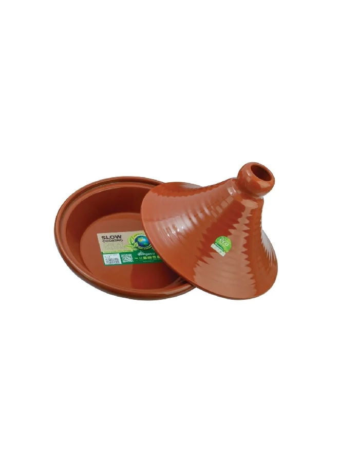 Graupera Lead-Free Terracotta Tagine Honey Brown 32 cm R-3132