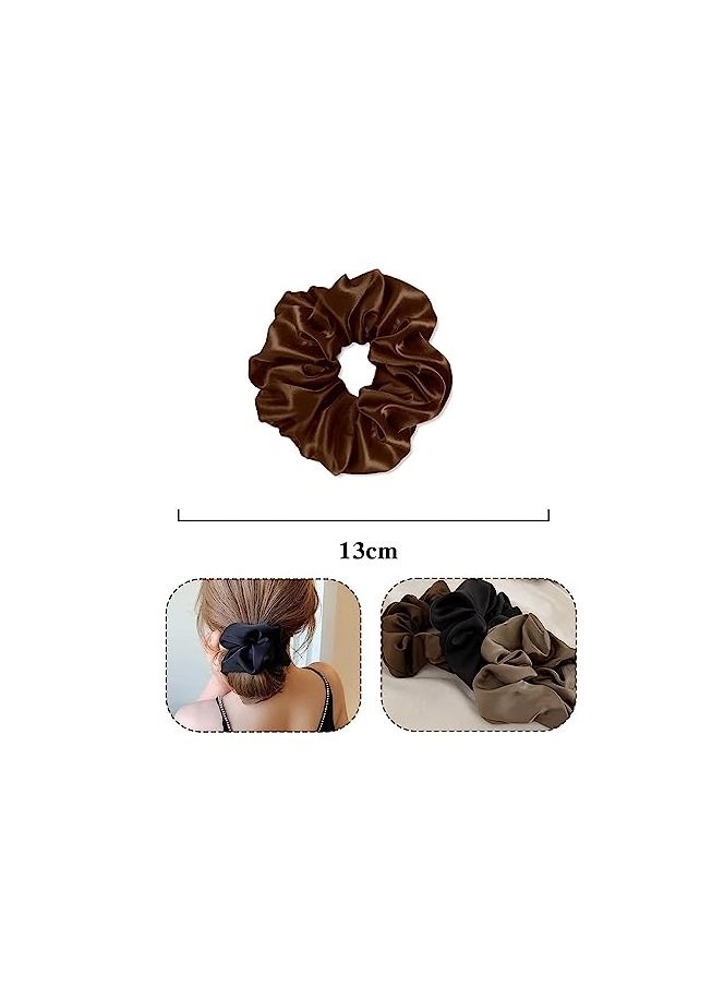 ORiTi رباطات شعر للنساء، ملحقات تصفيف الشعر، رباطات للشعر الكثيف، أربطة للشعر الكثيف، رباطات ساتان للشعر المجعد - Image 3