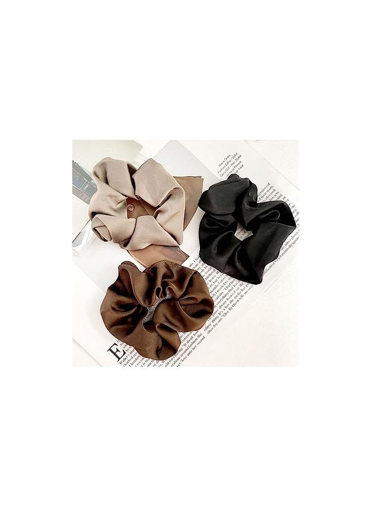 ORiTi رباطات شعر للنساء، ملحقات تصفيف الشعر، رباطات للشعر الكثيف، أربطة للشعر الكثيف، رباطات ساتان للشعر المجعد - Image 2