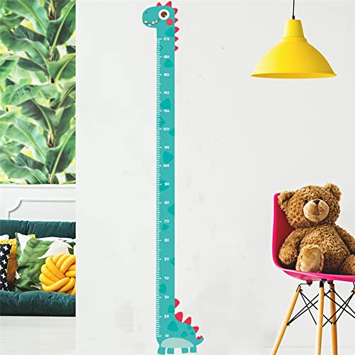 DEKMILE Green Dinosaur Vinyl Self-Adhesive Growth Chart Decal for Kids Room Bedroom Nursery Wall Decor StickerRemovable Baby Height Measure Mural 10cm to 170cm - Image 4