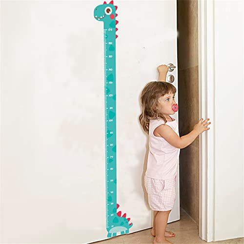 DEKMILE Green Dinosaur Vinyl Self-Adhesive Growth Chart Decal for Kids Room Bedroom Nursery Wall Decor StickerRemovable Baby Height Measure Mural 10cm to 170cm - Image 5