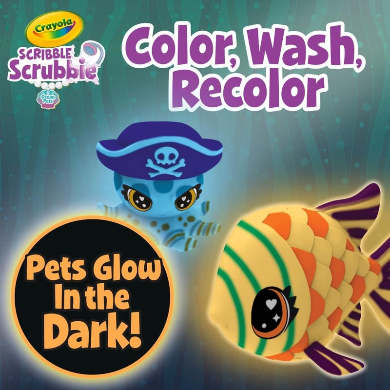 Crayola Scribble Scrubbie Glow Lagoon Pets, Sea Animal Toys, Gifts For For Boys & Girls, 3+ - Image 4