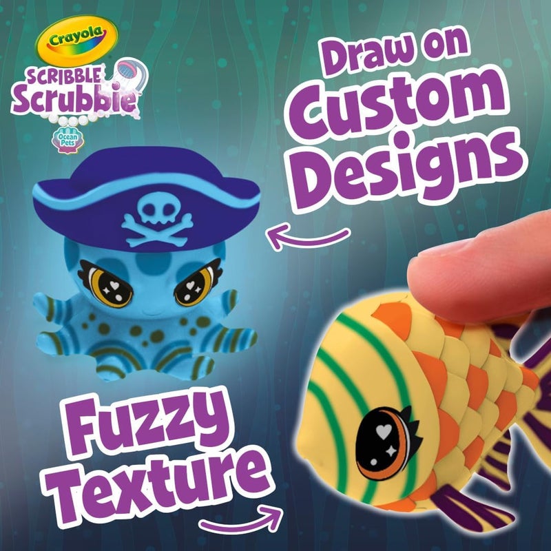 Crayola Scribble Scrubbie Glow Lagoon Pets, Sea Animal Toys, Gifts For For Boys & Girls, 3+ - Image 3