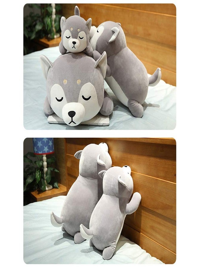 ERDAO Husky Plush Pillow,Huskie Stuffed Animal Toy Puppy Throw Pillow for Kids and Adults (13.7 inch) - Image 2