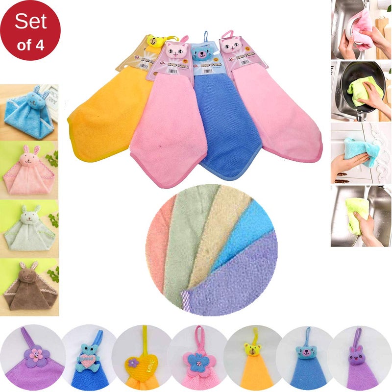 Magnusdeal Animal Design Hand Towel- Hanging Hand Towel for Home Kitchen Bathroom Office Microfiber Absorbent Cute Designed Hand Towel for Kitchen and Bathroom - Image 2