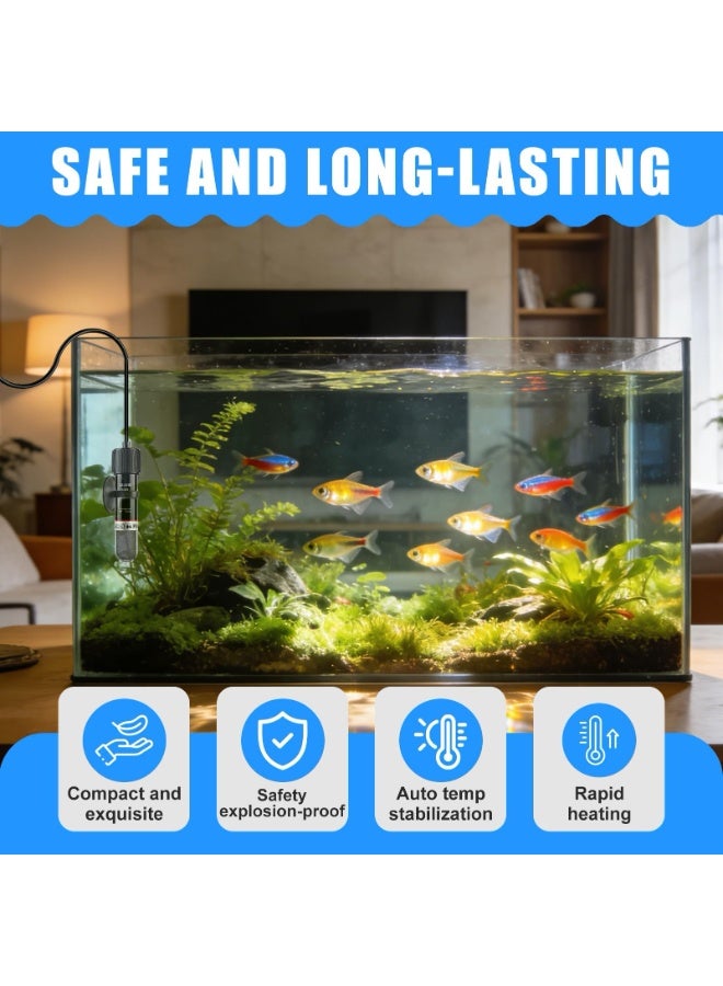 NajmStyle USB Fish Tank Heater 10W Submersible Heating Rod Auto 26C Control for Small Aquariums Turtles - Image 3