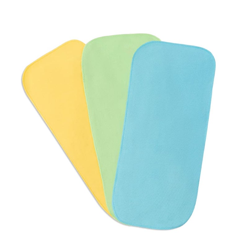 SuperBottoms Reusable Stay-Dry Fleece Nappy Liners for cloth diapers for Babies, (Set of 12)- Pack of 12, Easy clean top sheets for Washable & Reusable cloth diapers, Multicolour - Image 3