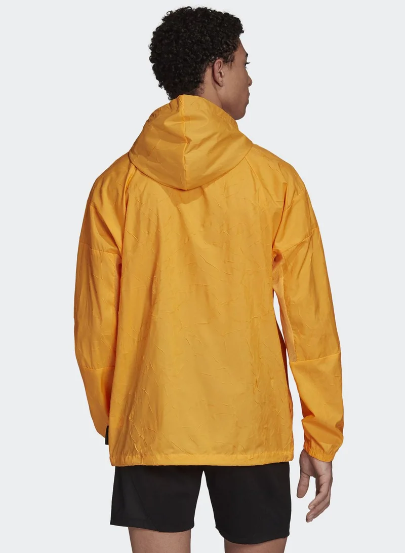 Adidas Logo Wind Hooded Jacket