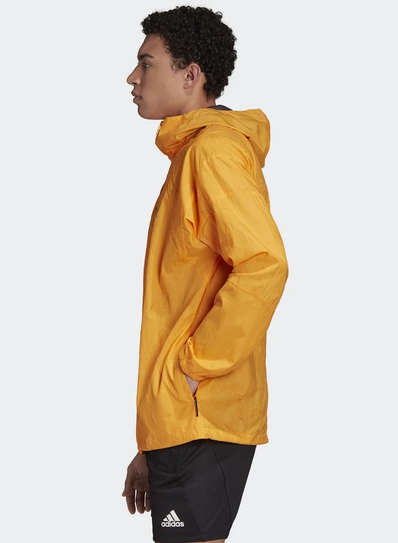 Adidas Logo Wind Hooded Jacket