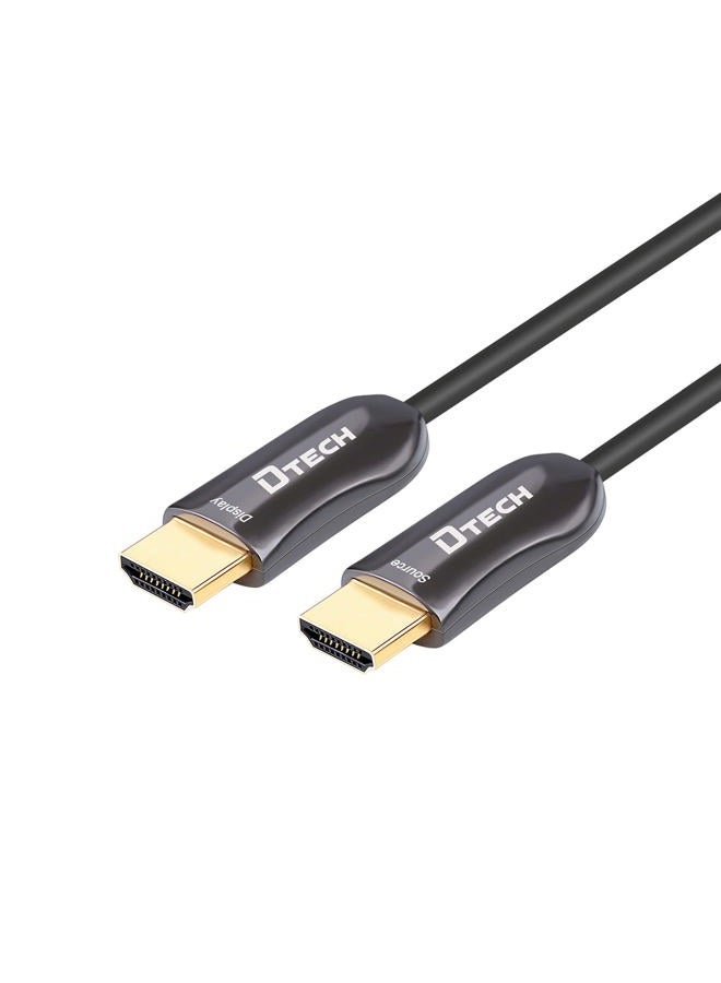 DTech Ultra Slim 150 Feet Fiber Optic HDMI 2.0 Cable 4K 60Hz 18Gbps for in-Wall Installation 150ft Projector Laptop Computer Monitor TV Camera (46 Meters) - Image 1