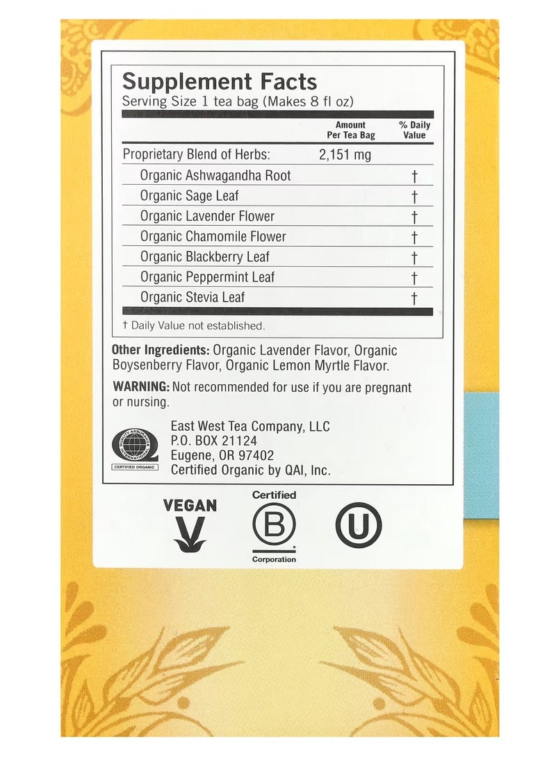 YOGI Relaxed Mind, Caffeine Free, 16 Tea Bags, 1.27 oz (36 g) - Image 2