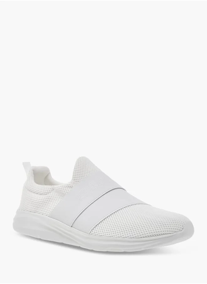 شو اكسبرس Men's Mesh Slip-On Sneakers with Pull Tabs