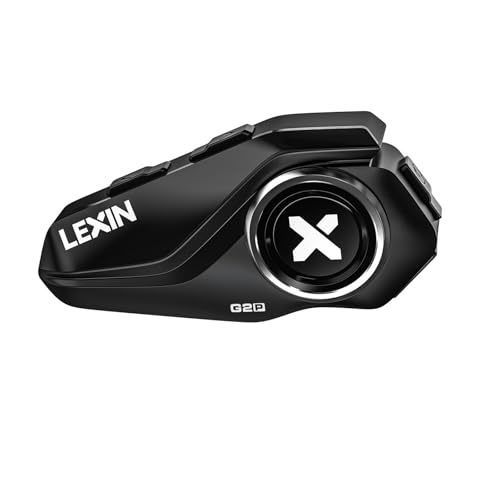 LEXIN G2P Motorcycle Helmet Bluetooth Headset, Group Intercom Communication System, FM Radio/ 6 Shells/Universal Pairing/Private Talk/Noise Cancellation, Fit for Snowmobile/ATV, 1 Pack - Image 1