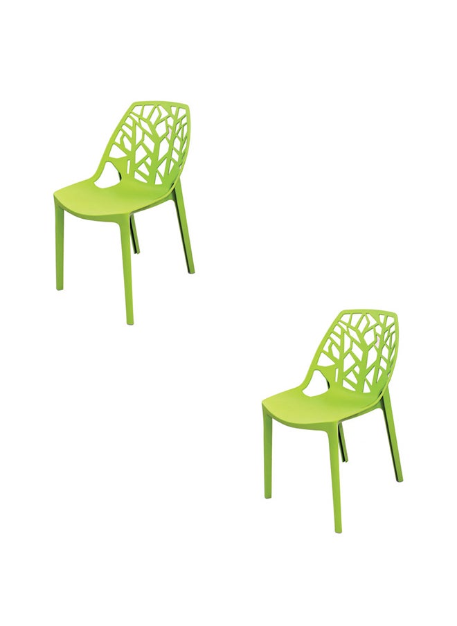 JILPHAR FURNITURE Jilphar Furniture Polypropylene Dining Chairs, Set of 2pcs 